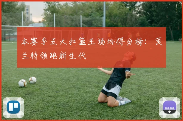 本赛季五大扣篮王场均得分榜：莫兰特领跑新生代